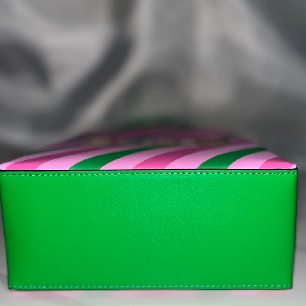 Kate Spade Pink and Green Striped Handbag - Picture 5 of 5